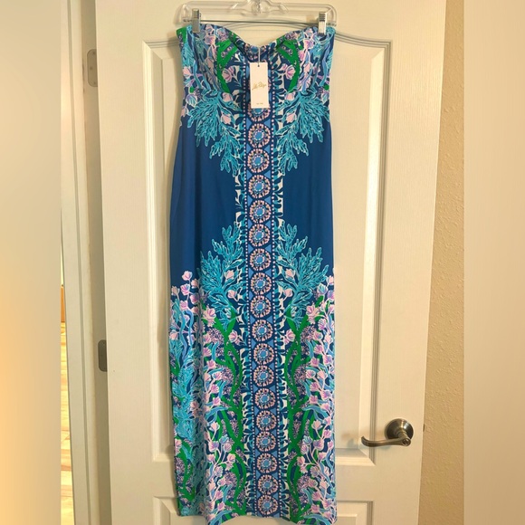 Lilly Pulitzer Noa Strapless dress size 6 new with tags - Picture 3 of 9